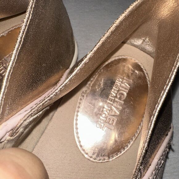 Michael Kors Woman's Kristy Slide Heel Cap Espadrille Sneakers Pink, Size 9.5 - Picture 7 of 8